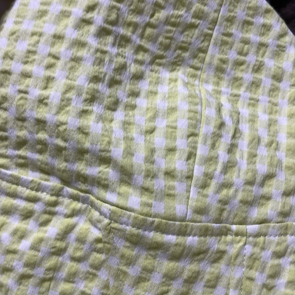 NWT ZARA Corset top with a sweetheart neckline and wide straps. lime zip.SIZE S - Picture 16 of 17